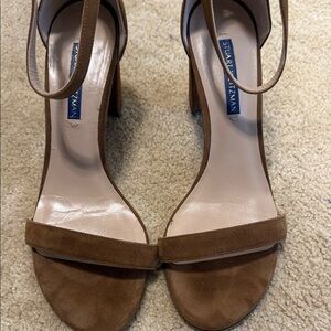 Stuart Weitzman Tan Suede Heels